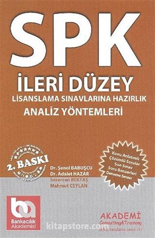 Analiz Yöntemleri / SPK - İleri Düzey