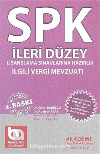 İlgili Vergi Mevzuatı / SPK - İleri Düzey