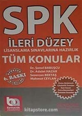 İleri Düzey / SPK Tüm Konular