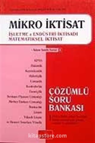 Mikro İktisat / Çözümlü Soru Bankası