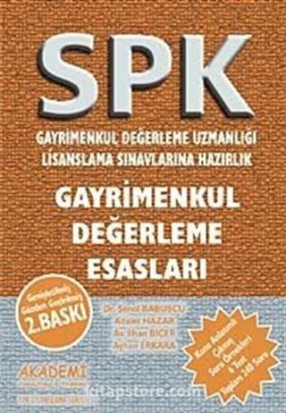 Gayrimenkul Değerleme Esasları / SPK - Gayrimenkul Değerleme Uzmanlığı