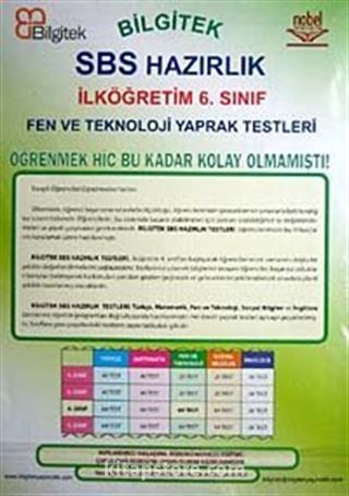 SBS Yaprak Test 6.Sınıf Fen ve Teknoloji / Test-1 (64 Test)