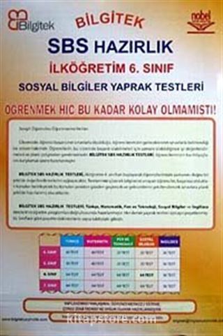 SBS Yaprak Test 6.Sınıf Sosyal Bilgiler/ Test-1 (64Test)