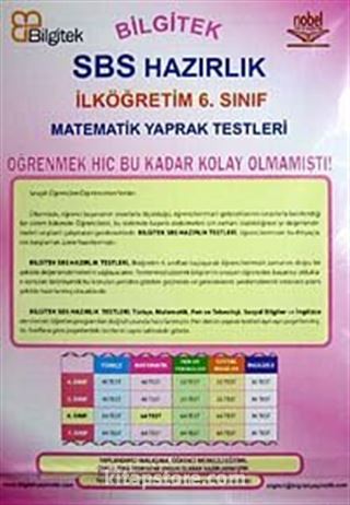 SBS Yaprak Testler 6.Sınıf Matematik / Test-1 (64 Test)