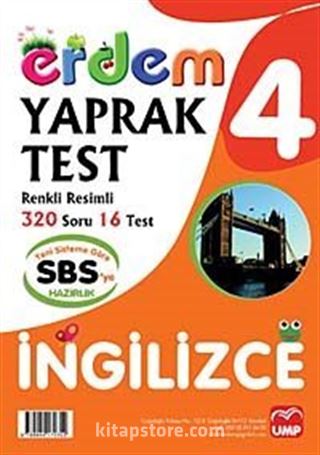 İngilizce 4. Sınıf Yaprak Testi